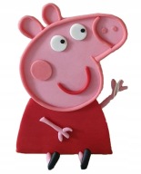 Figurka 2D Świnka Peppa z masy cukrowej na tort