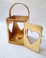 Lampion metalowy do świeczek typu tealight