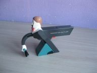 MODERNIZM zamiatający kamerdyner elektryczna mini miotełka - VINTAGE
