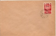 KRAKÓW -koperta -znaczek 350 B10 -stempel 31.3.1945 rok