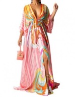 sukienka plus size boho patchwork cygańska plażowa