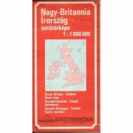 Mapa Wielka Brytania 1987 Węgierska