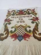 KILIM MAKATKA CZYSTA WEŁNA DO POWIESZENIA SKANDYNAWSKI HAFT