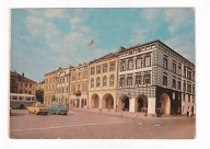 Tarnów RYNEK autobus SAN samochody Fiat 125p Skoda 1975r.