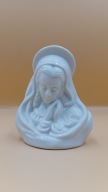 Matka Boska - prześliczny świecznik na tealight - biała figurka z porcelany