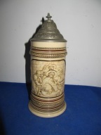 Stary bawarski Kufel karczmiak ok, 1880r -41-