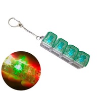 Mini Klawiatura Antystresowa LED Mechaniczne Klikanie Podświetlenie zielony