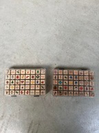 Drewniane pieczątki stemple świąteczne na urodziny różne okazje (80 sztuk)