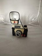 Aparat AMI z oryginalną lampą błyskową – klasyk PRL w komplecie!