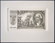 *KP* Naszarkowski Piotr - Ex libris Fondation Taylor, C2, 1989