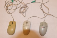 Stara Myszka Komputerowa Stare Myszki komputerowe zestaw 3 sztuki MICROSOFT