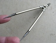 II RP PRZEDWOJENNY cyrkiel PRZENOŚNIK ~ KROCZEK > RAPORTÓWKA Oficer WP 1939