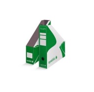 POJEMNIK KARTONOWY NA DOKUMENTY ŚCIĘTY ZIELONY 80