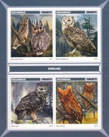 Mozambik 2017 ** cena 11,50 zł kat.7€ - ptaki, sowy, arkusz