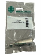 Przejściówka Neutrik NA3MP 1/4" XLR srebrna