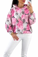 Bluza Kwiaty Kaptur Regulacja MIA