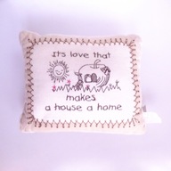 Poduszka dla dzieci ozdobna haftowana wyszywana dekoracyjna