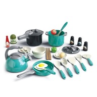 ZESTAW KUCHENNY DLA DZIECI KUCHNIA Z AKCESORIAMI GARNKI ZABAWKA DO ZABAWY