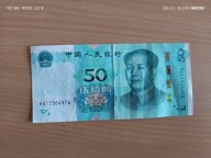 Banknoty Chiny 50 Yuanów 2019 r