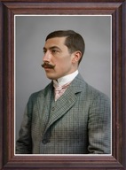 Obraz Akiba Rubinstein portret w drewnianej ramie ze szkłem