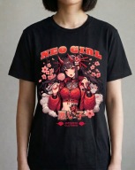 Koszulka z nadrukiem JAPOŃSKIM Japonia anime nadruk design