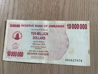 Zimbabwe - 10000000 dolarów - 2008