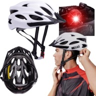 KASK ROWEROWY HULAJNOGI MĘSKI DAMSKI LAMPKĄ LED UNIWERSALNY LEKKI ROWER