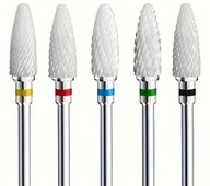 Frez ceramiczny carbide do paznokci – zestaw 5 szt. do manicure