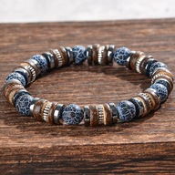 Bransoletka na gumce z kamieniami CLM42