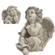 ANIOŁ GIPSOWY ZAMYŚLONY FIGURKA ANIOŁA NA PREZENT OZDOBA PODARUNEK ANIOŁEK