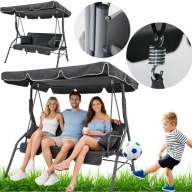 HUŚTAWKA OGRODOWA WOLNOSTOJĄCA DUŻA BUJANA 3 OSOBOWA OGRODU TARAS WISZĄCA