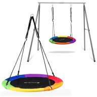 HUŚTAWKA OGRODOWA WISZĄCA BOCIANIE GNIAZDO DLA DZIECI 100 CM XXL WYTRZYMAŁA