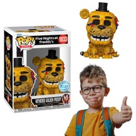 Funko Pop! FIVE NIGHTS AT FREDDY'S 1033 Withered Golden Freddy FNAF PREZENT
