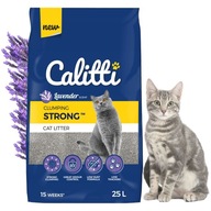 CALITTI STRONG Żwirek dla kota bentonitowy lawendowy 25 l zbrylający