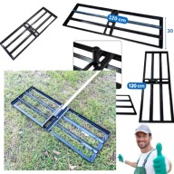 NIWELATOR TERENU RĘCZNY METALOWY DO TRAWNIKA ZIEMI GRABIE SIANIE DUŻY 120CM