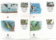 7-FDC38-Zambia, WWF -Ptaki egzotyczne,1986r