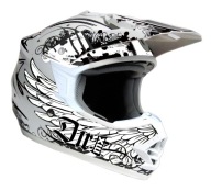 MOTOCROSS ENDURO KASK CARBON CFK BIAŁY L NOWY CENA DET. 549,-