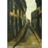 Jagoda Szymańska Uliczka III Olej na płótnie