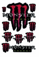 NAKLEJKI NA KASK MOTOR MOTOCYKL ROWER MONSTER