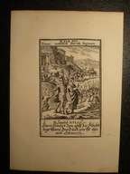 Szimei przeklina Dawida, gdy ten ucieka, oryg. 1695 UNIKAT