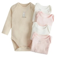 Cool Club Body długi rękaw, KRÓLICZKI ZAJĄCZKI zestaw 5 szt., 62