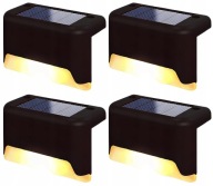 4x LAMPA SOLARNA LED SCHODOWA ZEWNĘTRZNE LAMPKI NA SCHODY TARAS WODOODPORNE