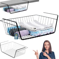 KOSZYK PODWIESZANY POD PÓŁKĘ WISZĄCY KUCHENNY ŁAZIENKOWY METALOWY ORGANIZER