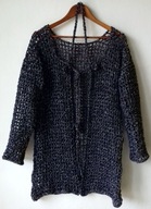 Płaszcz kardigan szydełkowy ażurowy Rozmiar 34/36