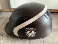 Toczek kask jeździecki FOUGANZA rozmiar z regulacja 57-59 cm tworzywo brąz