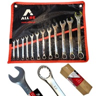 KLUCZE PŁASKO OCZKOWE 6-22mm PŁACHTA PŁACHCIE ZESTAW KLUCZY CRV 12szt. etui