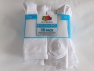 Fruit of The Loom Crews 10 par skarpet damskie USA