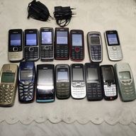 Stare telefony komórkowe: Nokia 15 szt + Dwie ładowarki