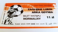 bilet ZAGŁĘBIE Lubin - ARKA Gdynia II Liga