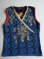 ST MARTINS koszulka top haft ptak rozety pop art desi_gual 36 38